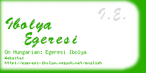 ibolya egeresi business card